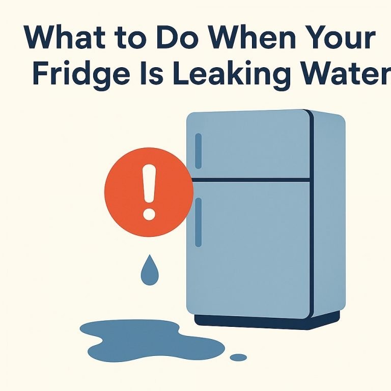 What to Do When Your Fridge Is Leaking Water