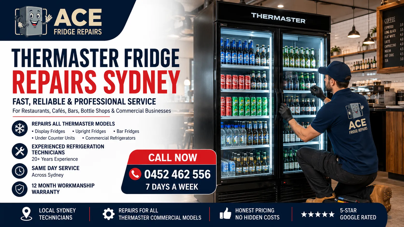 Professional Thermaster Fridge Repairs in Sydney