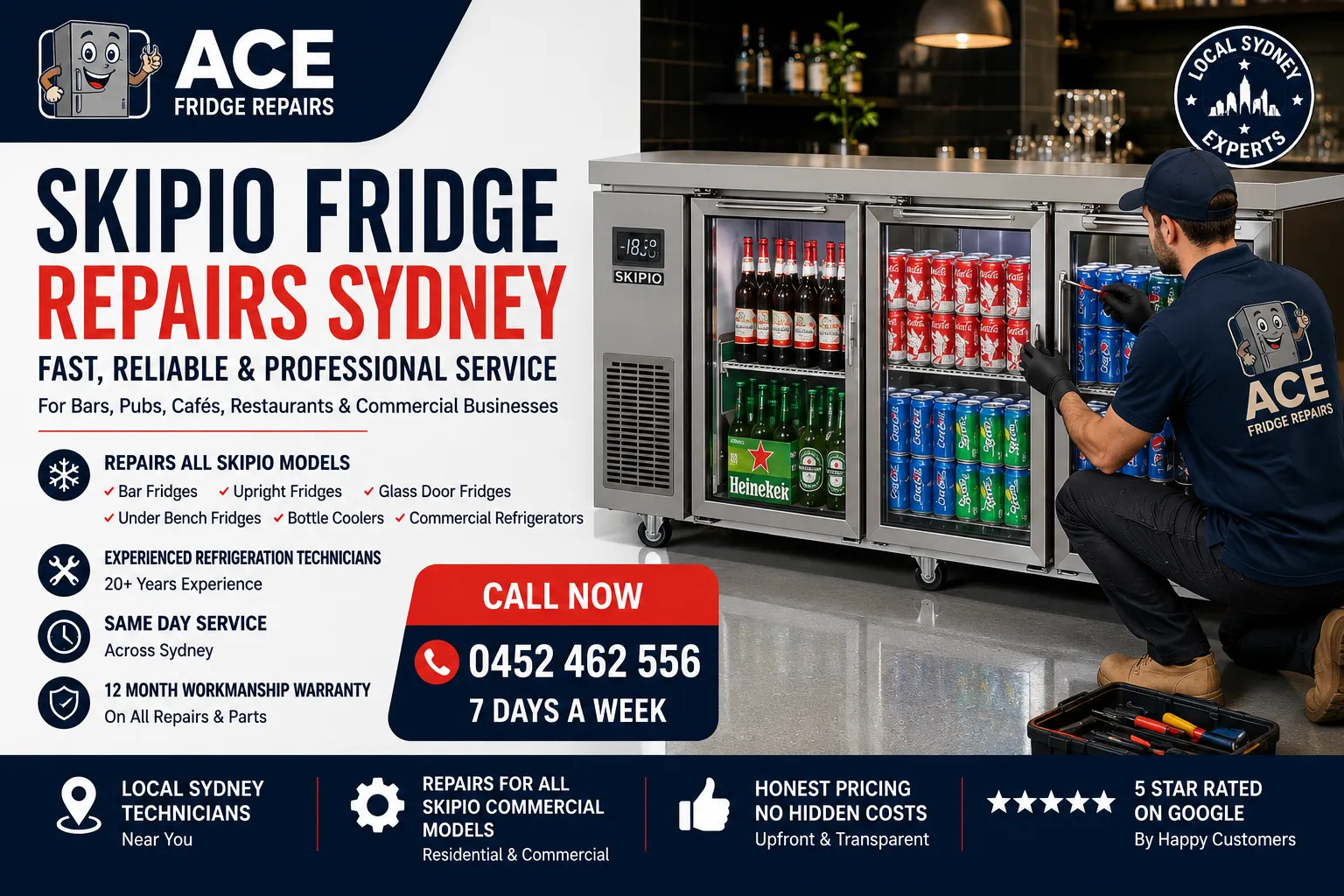 Professional Skipio Commercial Prep Table and Refrigeration Repair Service in Sydney