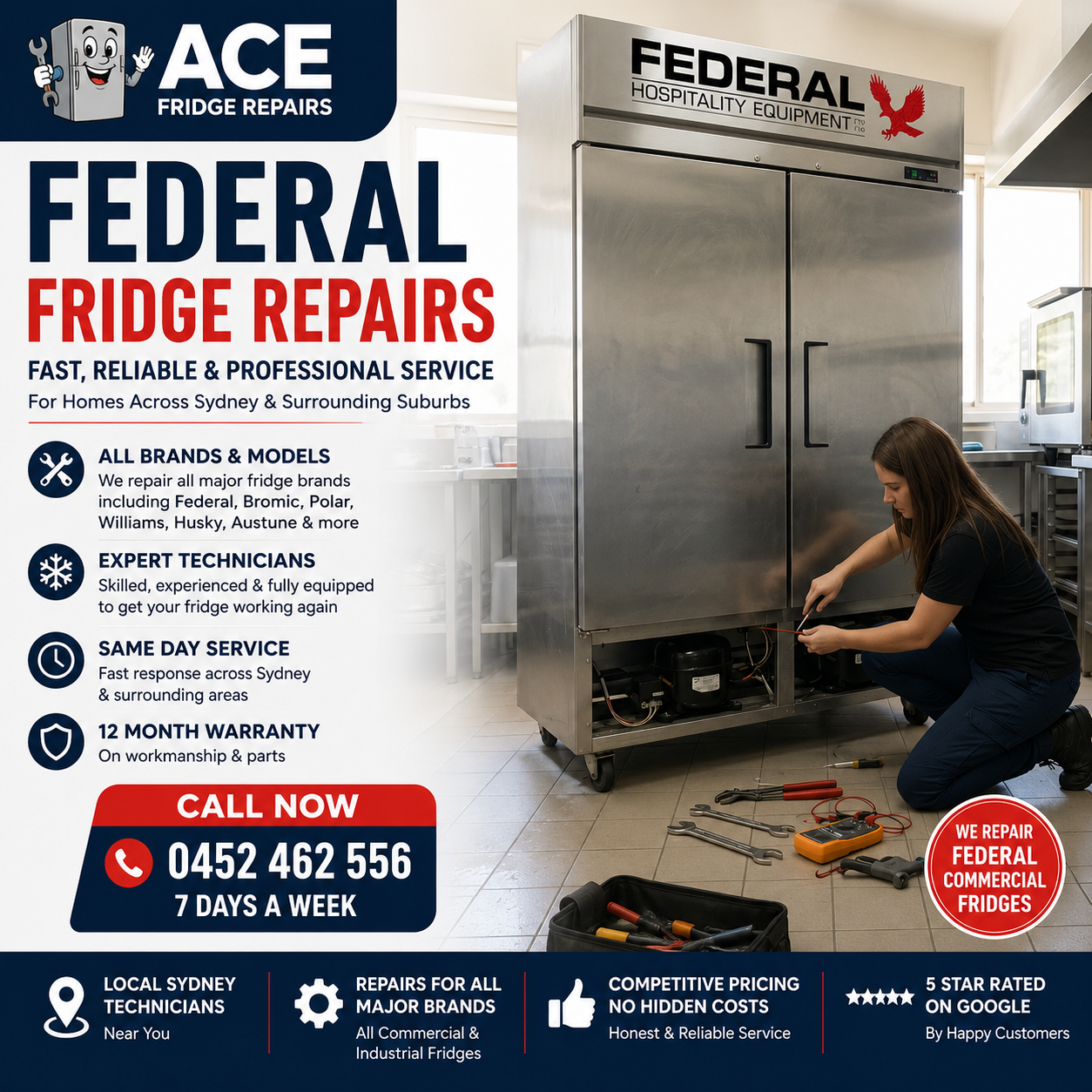 Professional Federal Commercial Refrigeration Repairs in Sydney
