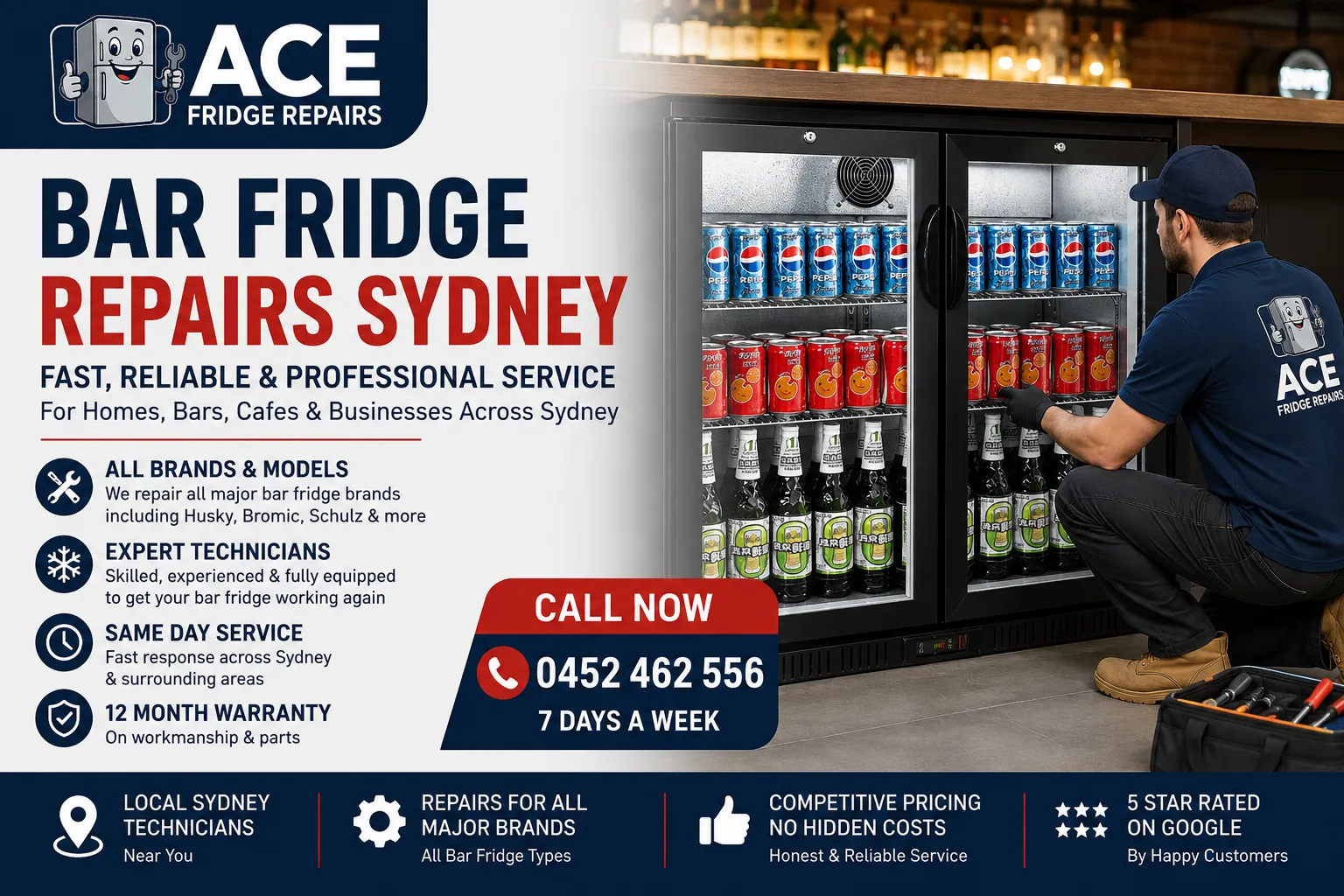 Bar Fridge Repairs Sydney | Same Day 24/7 Fix 1 Professional Bar Fridge Repairs Sydney