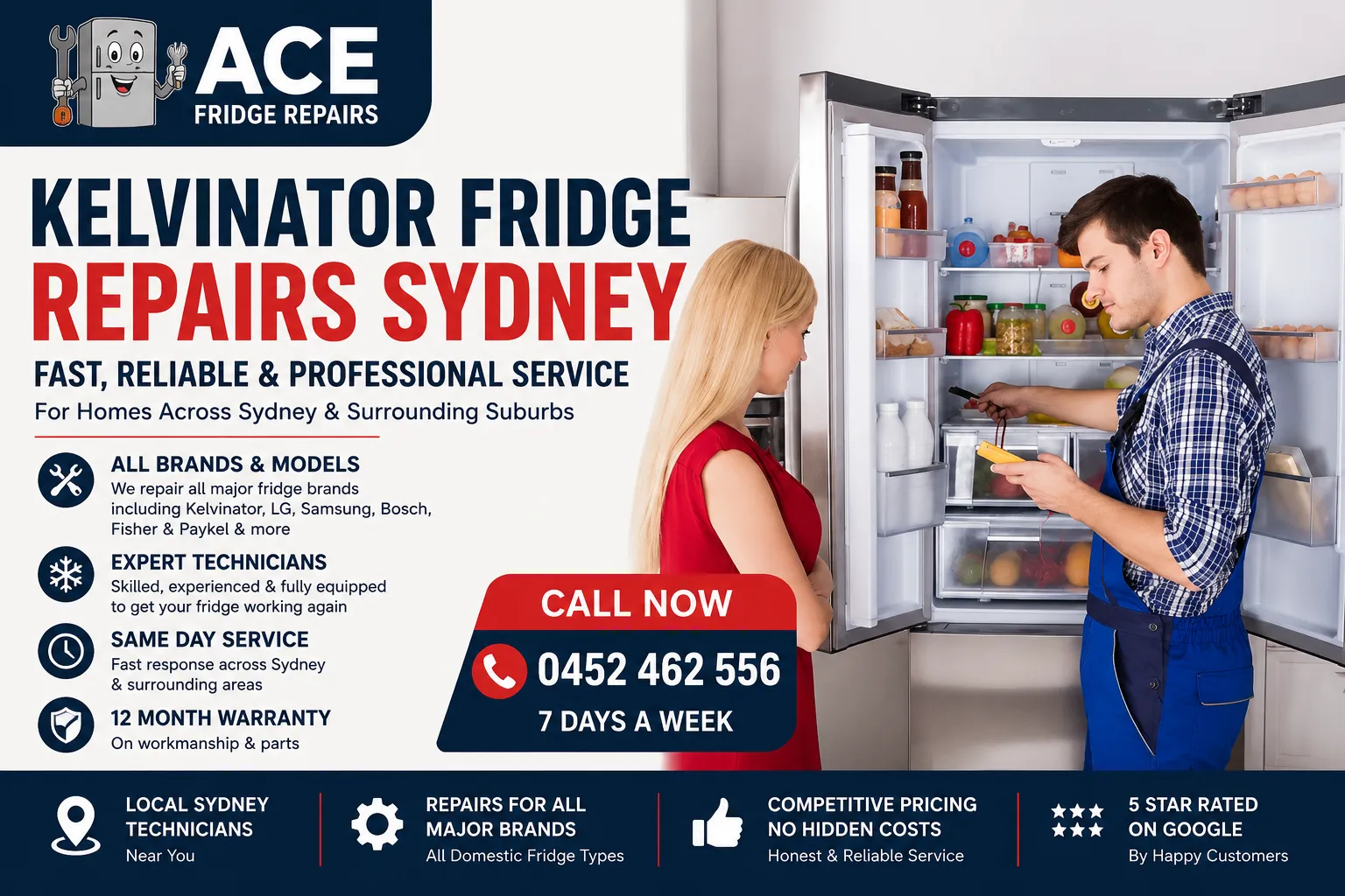 Professional Kelvinator Fridge Repairs Sydney
