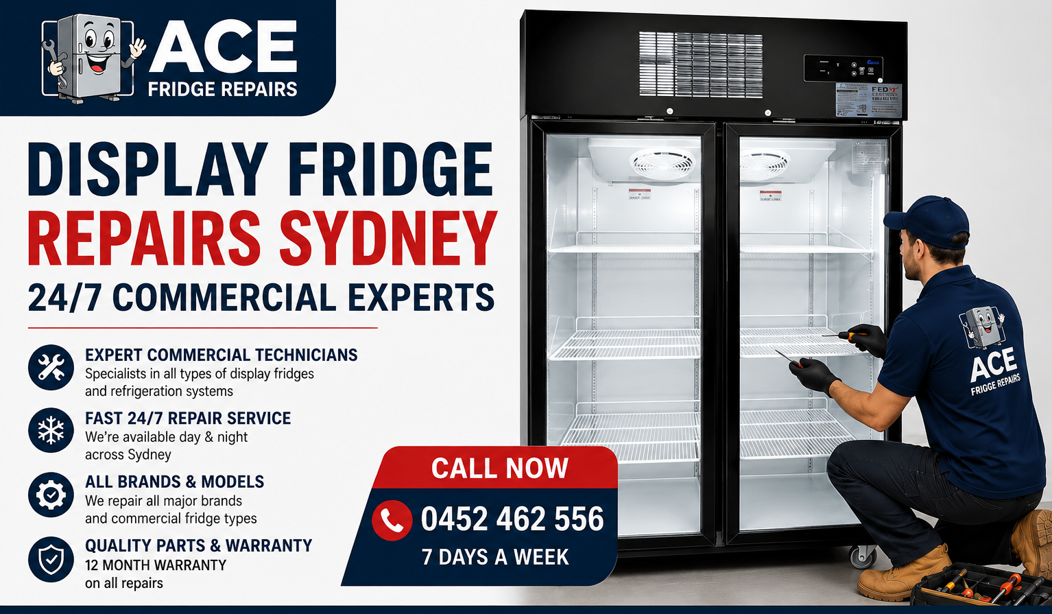 Display Fridge Repairs Sydney | 24/7 Same Day 1 Professional Commercial Display Fridge Repairs Sydney