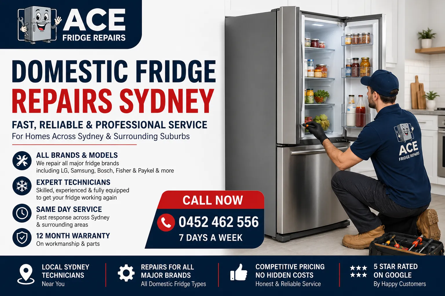 Professional Domestic Fridge Repairs in Sydney