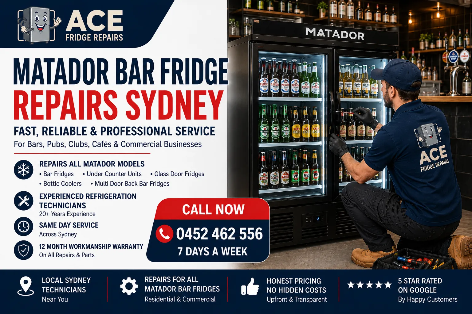 Professional Matador Bar Fridge Repairs in Sydney